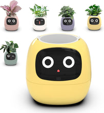 Load image into Gallery viewer, Tuya Ivy Smart Planter - My Potted Pal™ in six pastel colors with animated digital faces, ideal for tech-savvy plant care and home decor.
