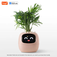 Load image into Gallery viewer, Pink Tuya Ivy Smart Planter - My Potted Pal™ with happy digital face, combines AI and sensors for interactive plant caretaking.